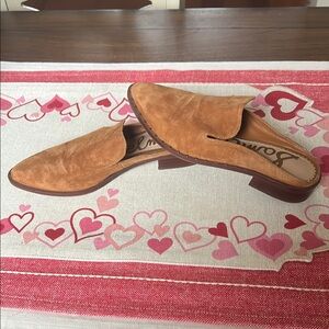 Sam Edelman Llewellyn suede mule slide loafer